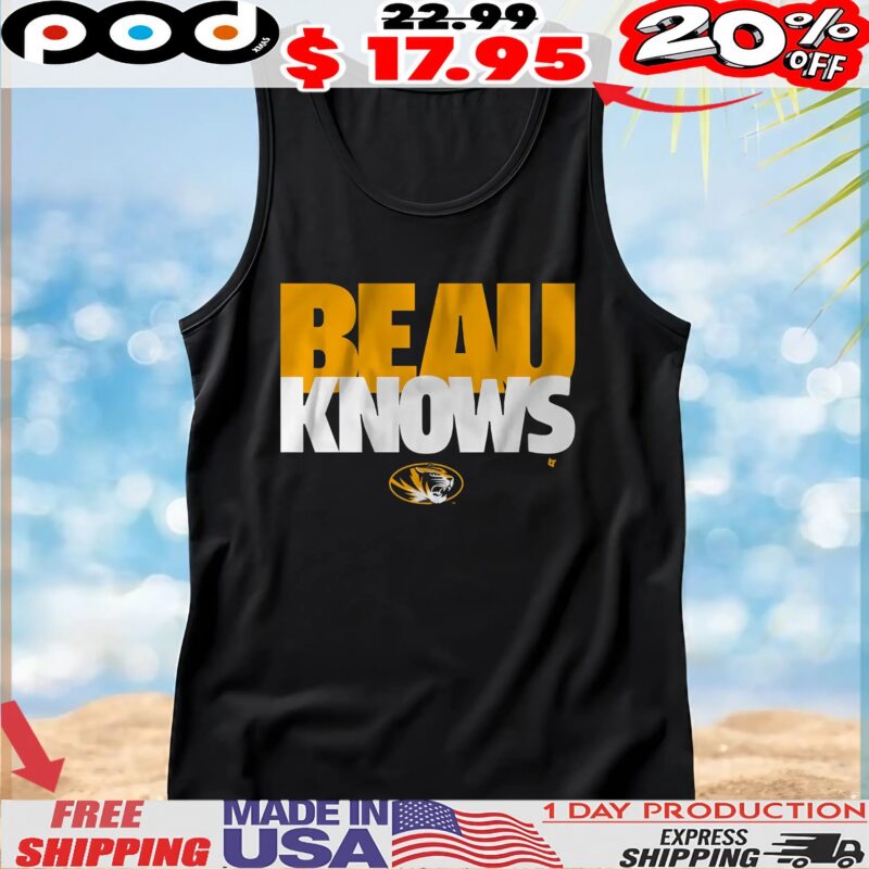 Missouri Football Beau Pribula Knows Graphic T Shirt Missouri Football Beau Pribula Knows Graphic T Shirt