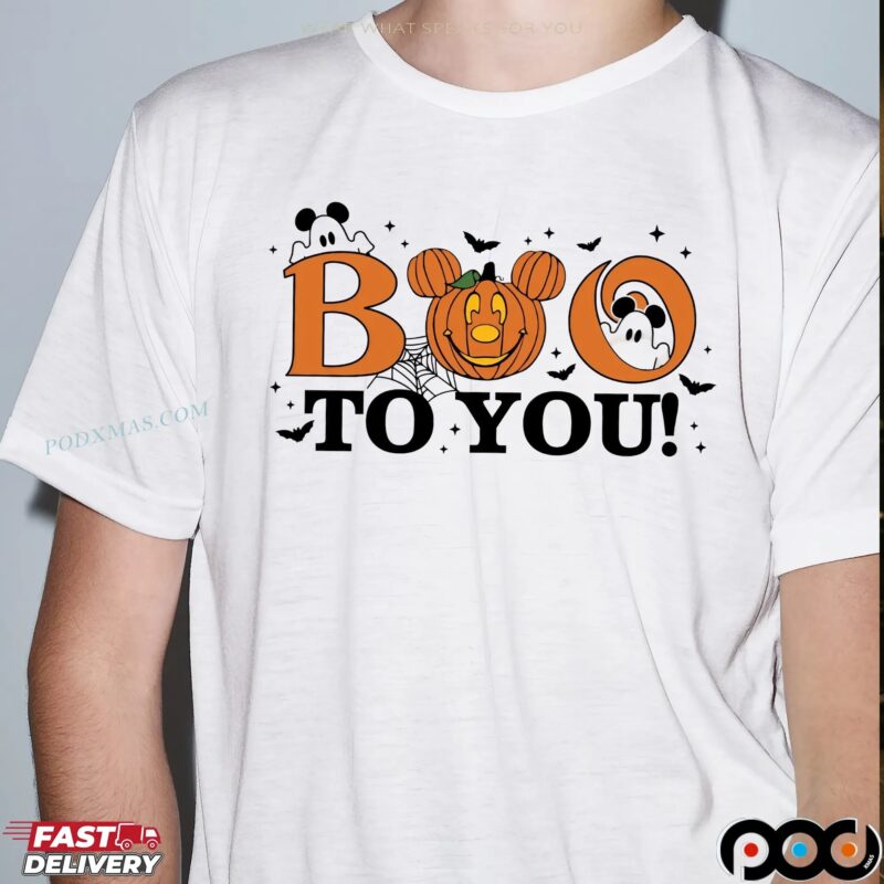 Boo To You Mickey Ghost Halloween Party T Shirt