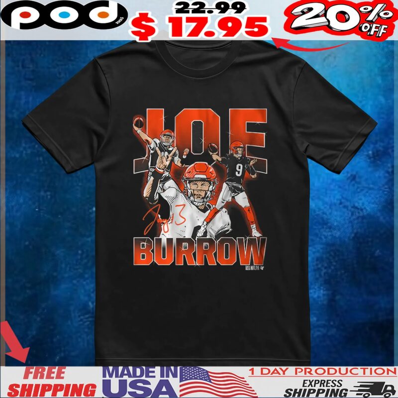 Joe Burrow Masterpiece Signature Collage T Shirt