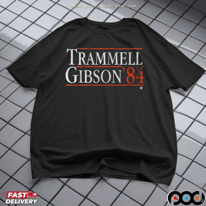Trammell-Gibson '84 Baseball Player Name T Shirt