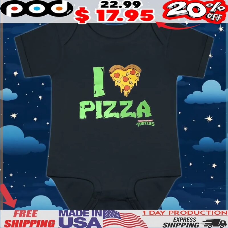 I Love Pizza Turtles 2025 T Shirt