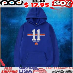 Auburn Football Jackson Arnold 11 Stripe T Shirt