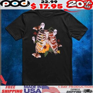 Autumn Ghost Rib Cage Bone T Shirt