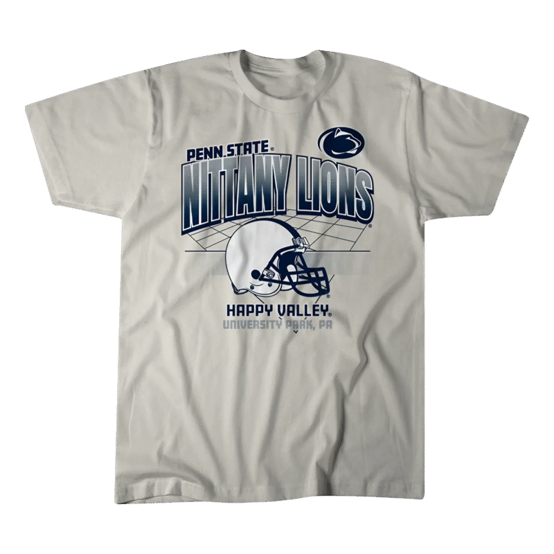 Penn State Football Happy Valley University Park PA Helmet Grid Vintage T Shirt Penn State Football Happy Valley University Park PA Helmet Grid Vintage T Shirt