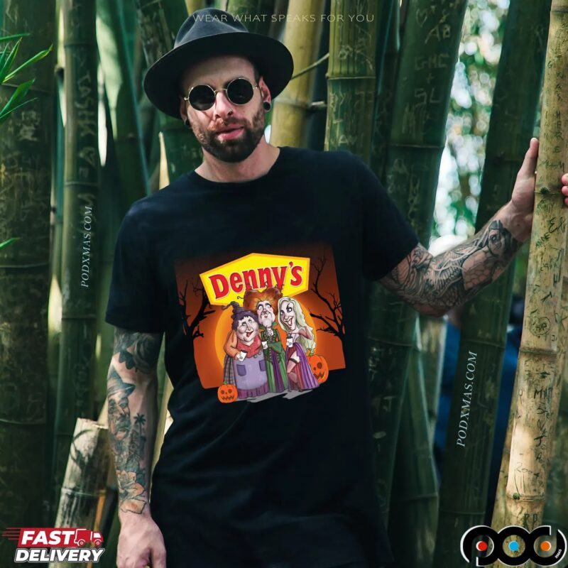 Hocus Pocus Sanderson Sisters Denny's Halloween Mashup T Shirt