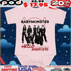 Babymonster Hello Monsters World Tour T Shirt