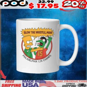 Bart Simpson The Simpsons And Kermit The Frog The Muppets Blow The Whistle, Man Philadelphia Lix Champs T Shirt