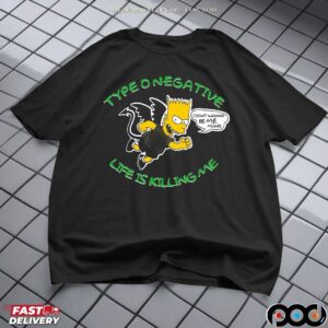 Bart Simpson Typeonegative Life Is Killing Me Music Cartoon Mashup T Shirt