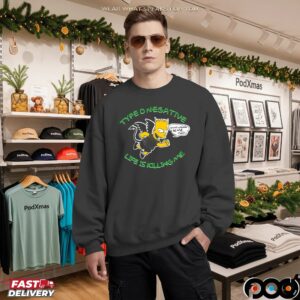 Bart Simpson Typeonegative Life Is Killing Me Music Cartoon Mashup T Shirt
