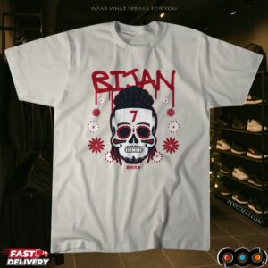 Bijan Robinson Atlanta Falcons Sugar Skull Remix Football Halloween T Shirt