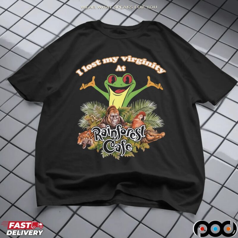 Frog I Lost My Virginity At Rainforest Cafe Graphic T Shirt