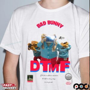 Camiseta Bad Bunny DTMF Latin Music Retro Album Cover T Shirt