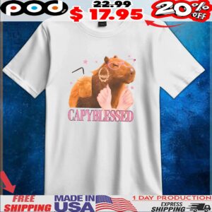 Capybara Blessed Cute T Shirt