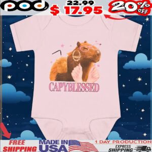 Capybara Blessed Cute T Shirt