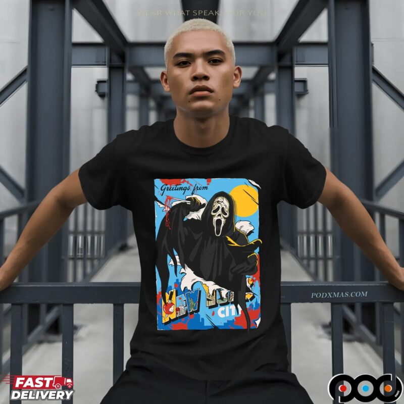 Ghostface Greetings From New York City Halloween T Shirt