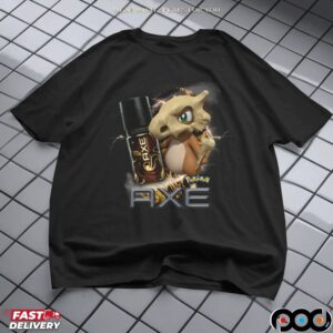 Cubone Pokémon Axe Body Spray Pop Culture Retro Gamer Parody T Shirt