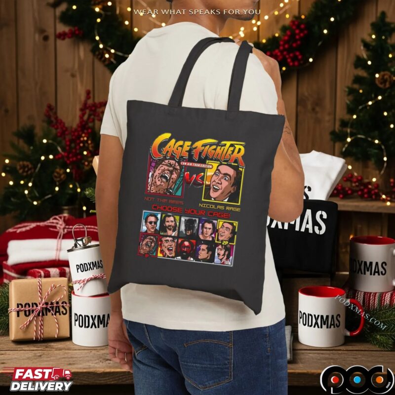 Cage Fighter Not The Bee Vs Nicolas Cage Retro Gaming Movie T Shirt