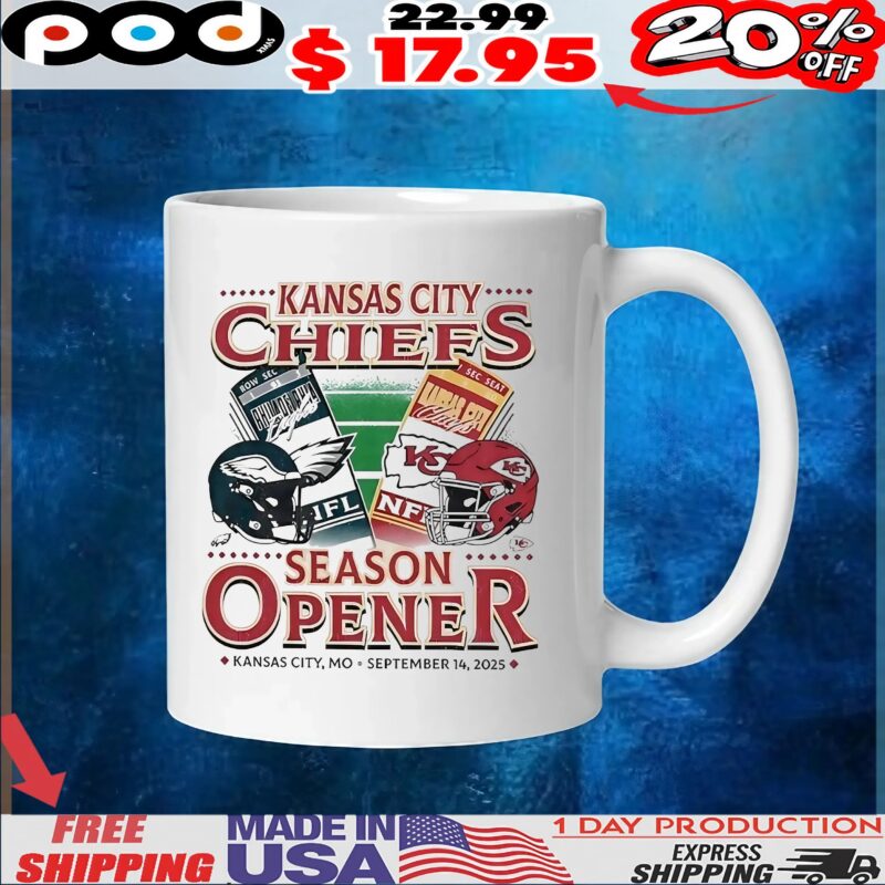 Kansas City Chiefs Vs Philadelphia Eagles September 2025 Home Season Opener Helmet T Shirt
