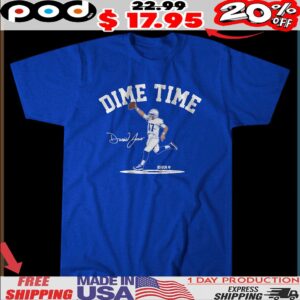 Daniel Jones Indianapolis Dime Time Graphic T Shirt