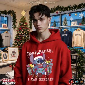 Dear Santa I Can Explain Merry Stitch Christmas T Shirt