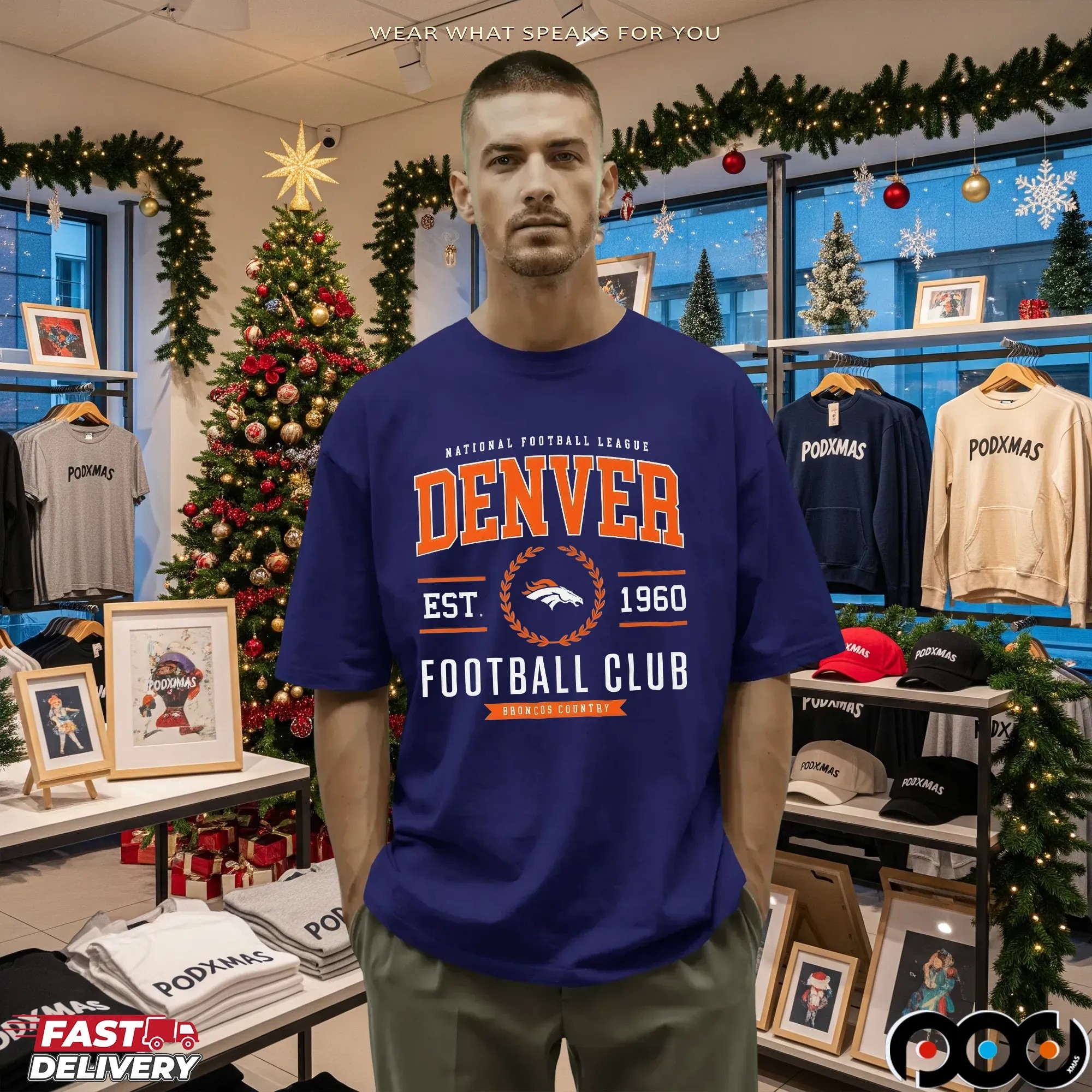 Denver Broncos Football Club National Football League Est 1960 T Shirt