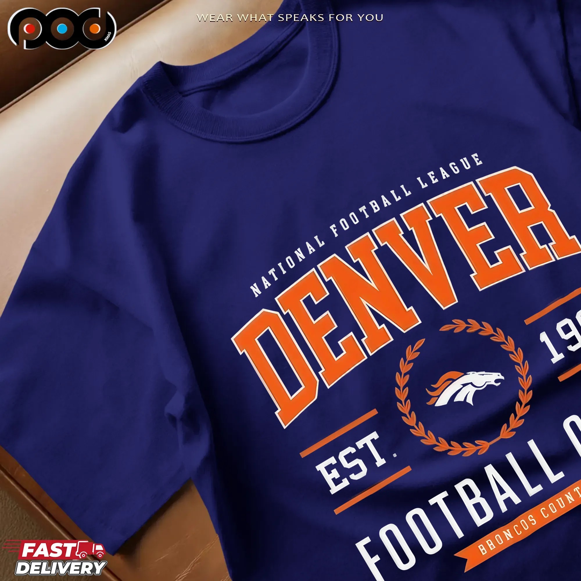 Denver Broncos Football Club National Football League Est 1960 T Shirt