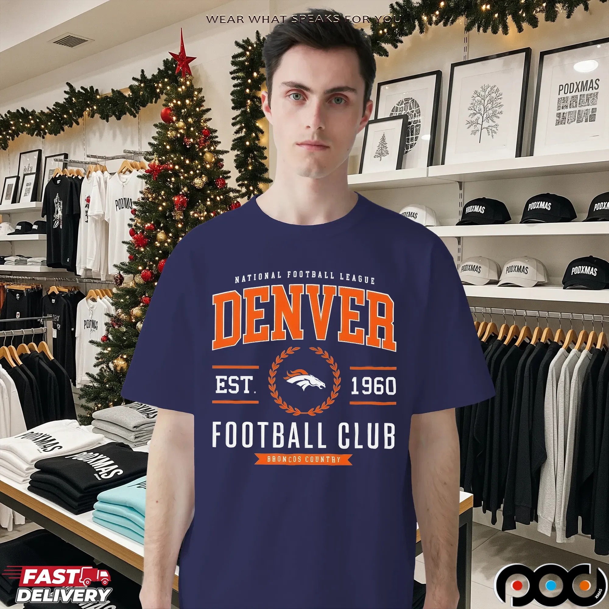 Denver Broncos Football Club National Football League Est 1960 T Shirt