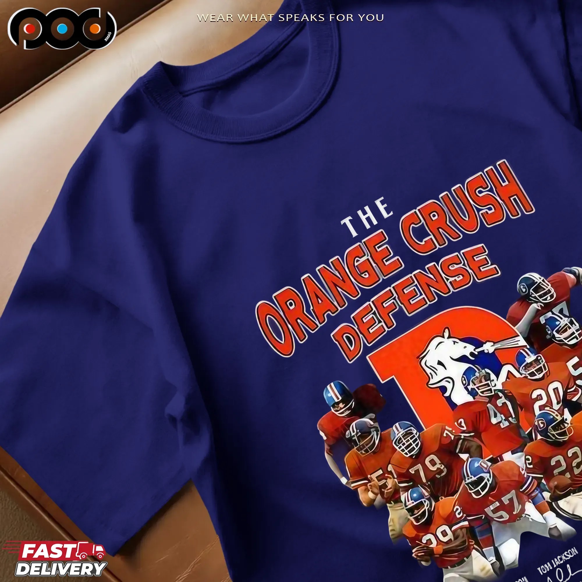 Denver Broncos Football The Orange Crush Defense Thank You For The Memories Signatures T Shirt