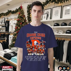 Denver Broncos Football The Orange Crush Defense Thank You For The Memories Signatures T Shirt