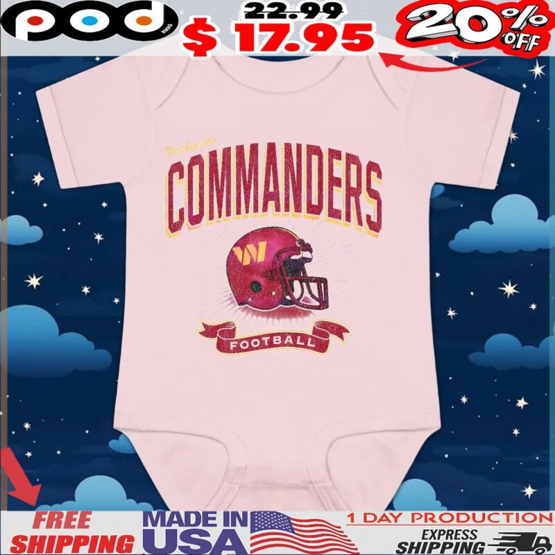 Washington Commanders Historic Prime Football Helmet T Shirt