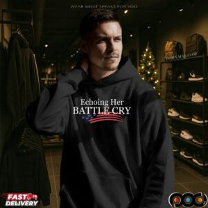 Echoing Her Battle Cry Charlie Kirk Graphic T Shirt