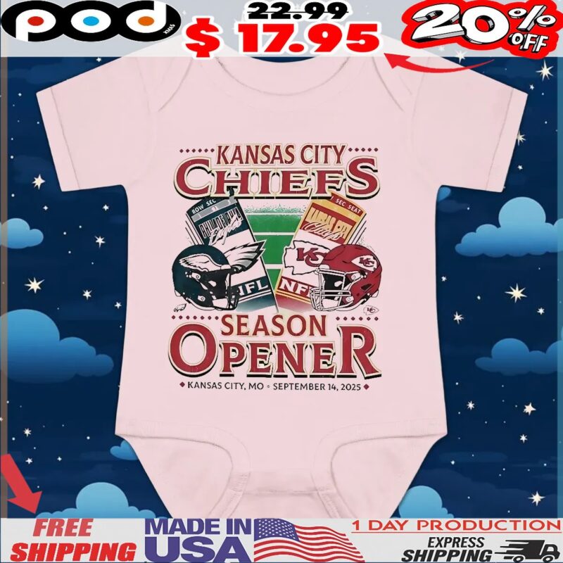 Kansas City Chiefs Vs Philadelphia Eagles September 2025 Home Season Opener Helmet T Shirt