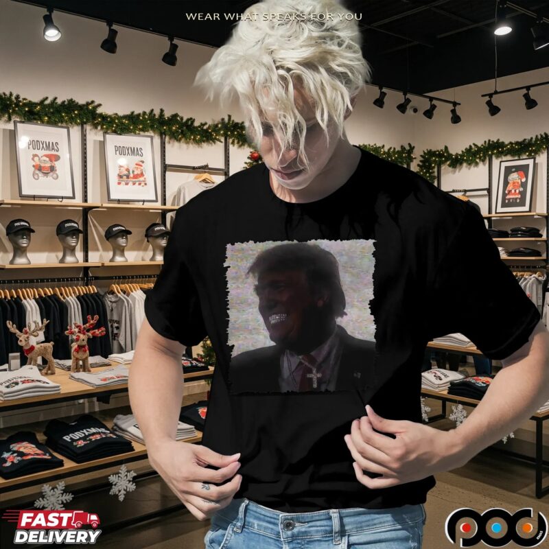 Donald Trump Flex Ice Grillz Diamond Chains Photo T Shirt
