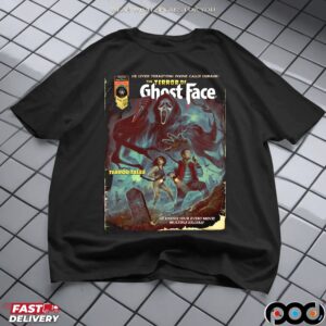 Face He Lives Terrifying Phone Calls Horror Ghostface Halloween T Shirt