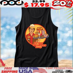 Fast Food Eat Your Worries Away T Shirt