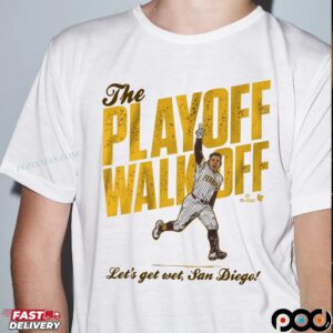 Freddy Fermin The Playoff Walk-Off Let's Get Wet San Diego Padres Baseball T Shirt
