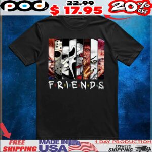 Friends Horror Movie Characters Halloween Parody T Shirt