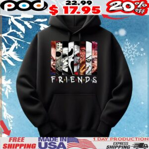 Friends Horror Movie Characters Halloween Parody T Shirt