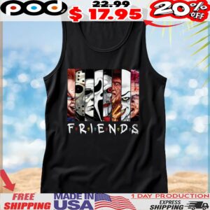 Friends Horror Movie Characters Halloween Parody T Shirt