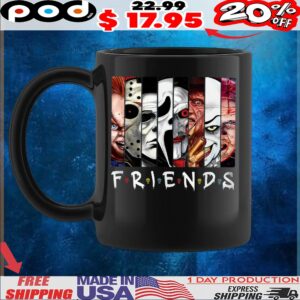 Friends Horror Movie Characters Halloween Parody T Shirt