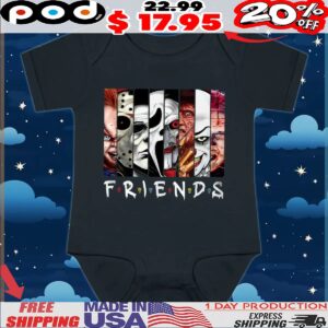 Friends Horror Movie Characters Halloween Parody T Shirt
