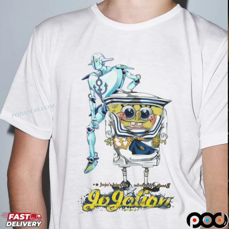 Spongebob Jojolion Jojo's Bizarre Adventure Part 8 T Shirt