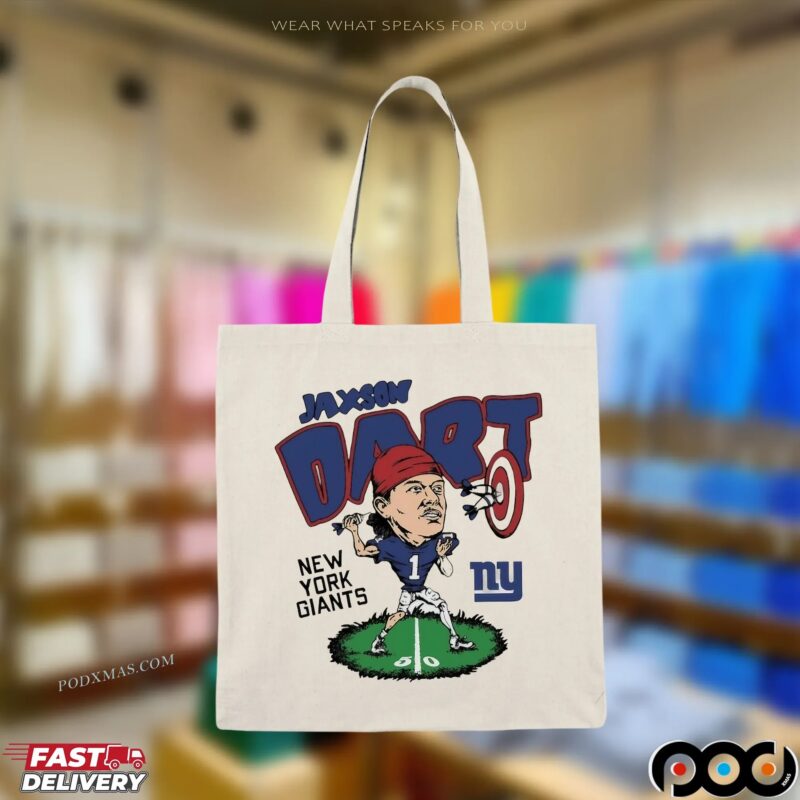 New York Giants Jaxson Dart Player Caricature T Shirt