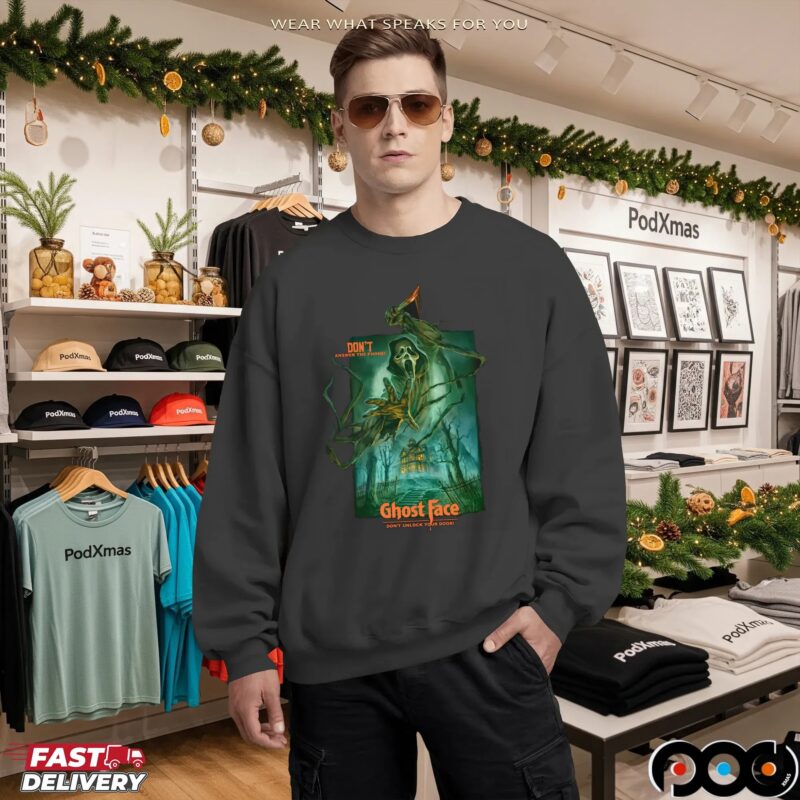 Ghostface Night Of Fright Don't Answer The Phone Don't Unlock You Door Halloween T Shirt