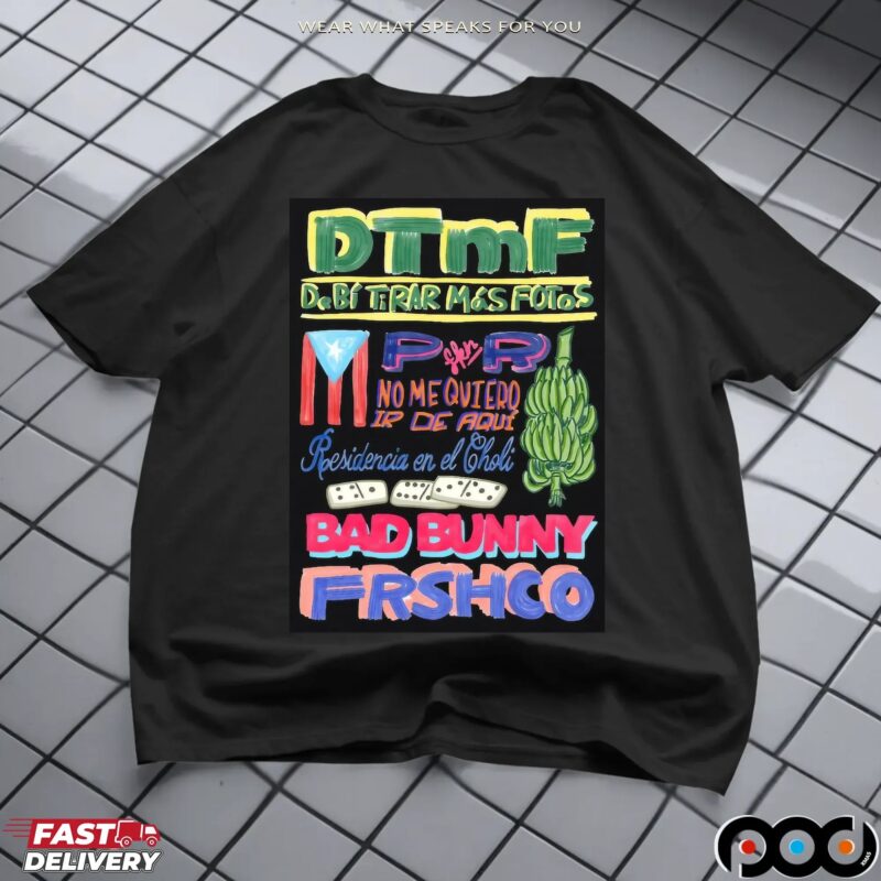 DTmF Residencia Tour Bad Bunny Frshco Graphic T Shirt