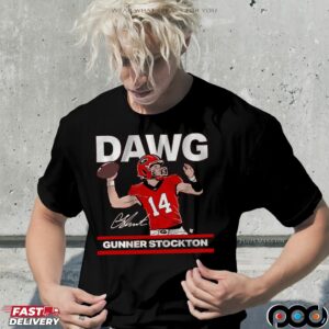 Georgia Football Gunner Stockton Is A Dawg Signature T Shirt