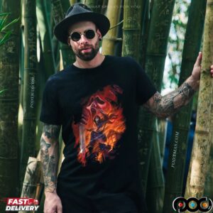 Ghostface Fire In The Night Halloween T Shirt