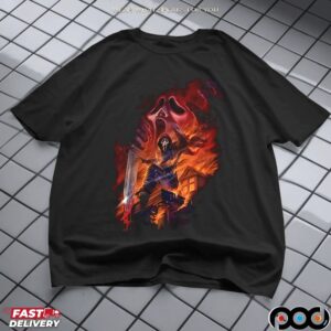 Ghostface Fire In The Night Halloween T Shirt