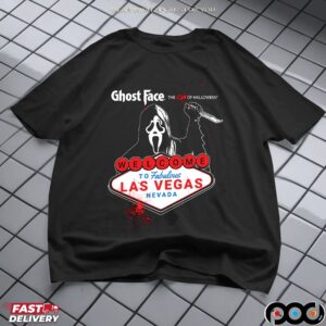 Ghostface The Icon Of Halloween Welcome To Fabulous Las Vegas Nevada Anniversary Event T Shirt
