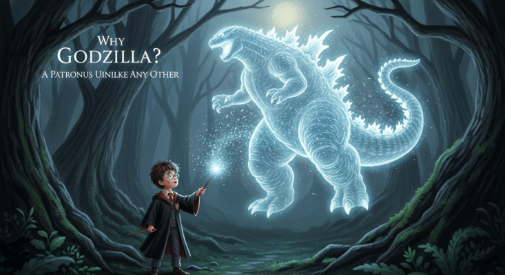 My Patronus Is Godzilla: Unleash Your Inner Kaiju with the Ultimate HP Shirt!